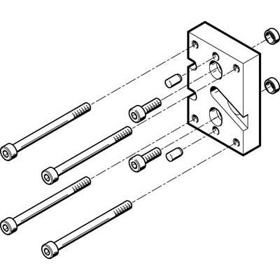 HAPG-SD2-25 Adapterbausatz