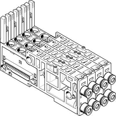 VMPAL-AP-4X10-QS1/4"-1 Anschlussplatte