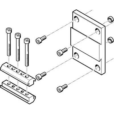 DHAA-D-L-32-H2 Adapterbausatz