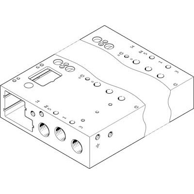 VABM-L1-14G-G14-12-GR Anschlussleiste