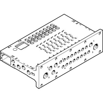 VABM-L1-14HWS1-G14-4-GR Anschlussleiste