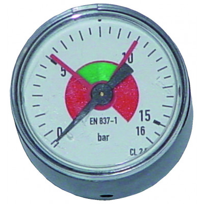 Manometer, V-Bloc, BG 02, Ø 50 mm, 0-16 bar