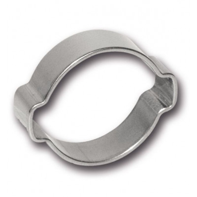 2-Ohr-Schlauchklemme aus Stahl verzinkt, Spannbereich 9 bis 11 mm