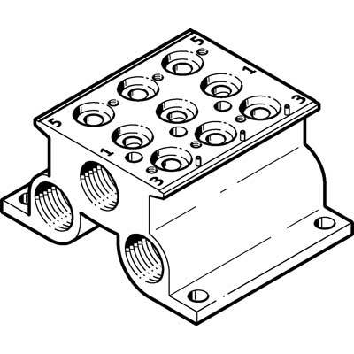 CPE18-PRS-3/8-3 Anschlussblock