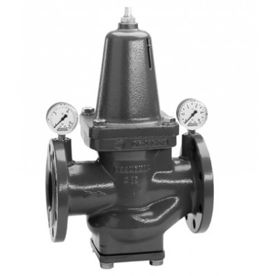 Flanschdruckregler aus Grauguss GG 25, Wasser und ölfreie Druckluft, 1,5 bis 8 bar, DN80, 70 l/min