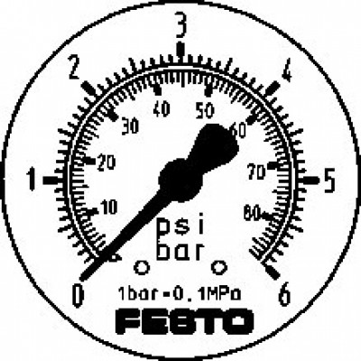 FMAP-63-6-1/4-EN Präzisions-Flanschmanometer