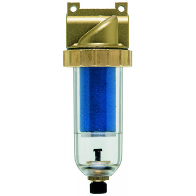 Kompakt-Mikrofilter mit Kunststoffbehälter und Handablassventil, G3/8i, BG 03, Filtereinsatz 0,01 µm, 560 l/min