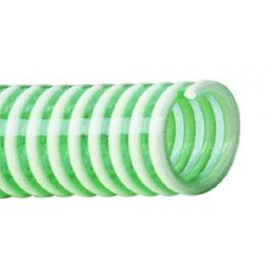 Saugschlauch aus PVC, mit Hart-PVC-Spirale, DN45, Wandstärke 3,3 mm, SSK 45