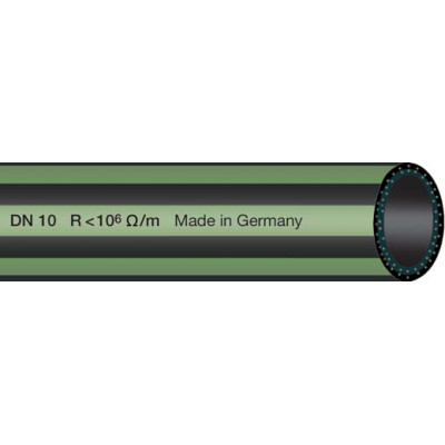 Druckluftschlauch „GVS“ aus Gummi, Vielzweckschlauch, DN10, Wandstärke 4 mm, GVS 10, Rollenlänge 50 m