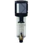 Filter, V-Bloc, BG 01, G1/4i, 16 bar, Kunststoffbehälter, Handablassventil, Filtereinsatz 40 µm, 1800 l/min