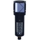 Filter, V-Bloc, BG 01, G1/4i, 20 bar, Metallbehälter, Handablassventil, Filtereinsatz 40 µm, 1800 l/min