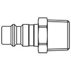 Sicherheitsstecktülle aus Stahl verzinkt, einseitig absperrend, R1/4a, ISO 4414, NW7,4 / NW7,8, max. 35 bar