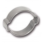 2-Ohr-Schlauchklemme aus Stahl verzinkt, Spannbereich 9 bis 11 mm