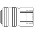 Schnellverschlußkupplung aus Edelstahl 1.4305, einseitig absperrend, FKM, G1/4i, NW7,2, max. 35 bar, -15 bis 200 °C