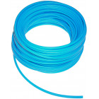 PVC (Polyvinylchlorid) - Pneumatikschlauch mit Gewebeumflechtung, Farbe blau, DN6, Wandstärke 1,1 mm, SPS 6, Rollenlänge 50 m